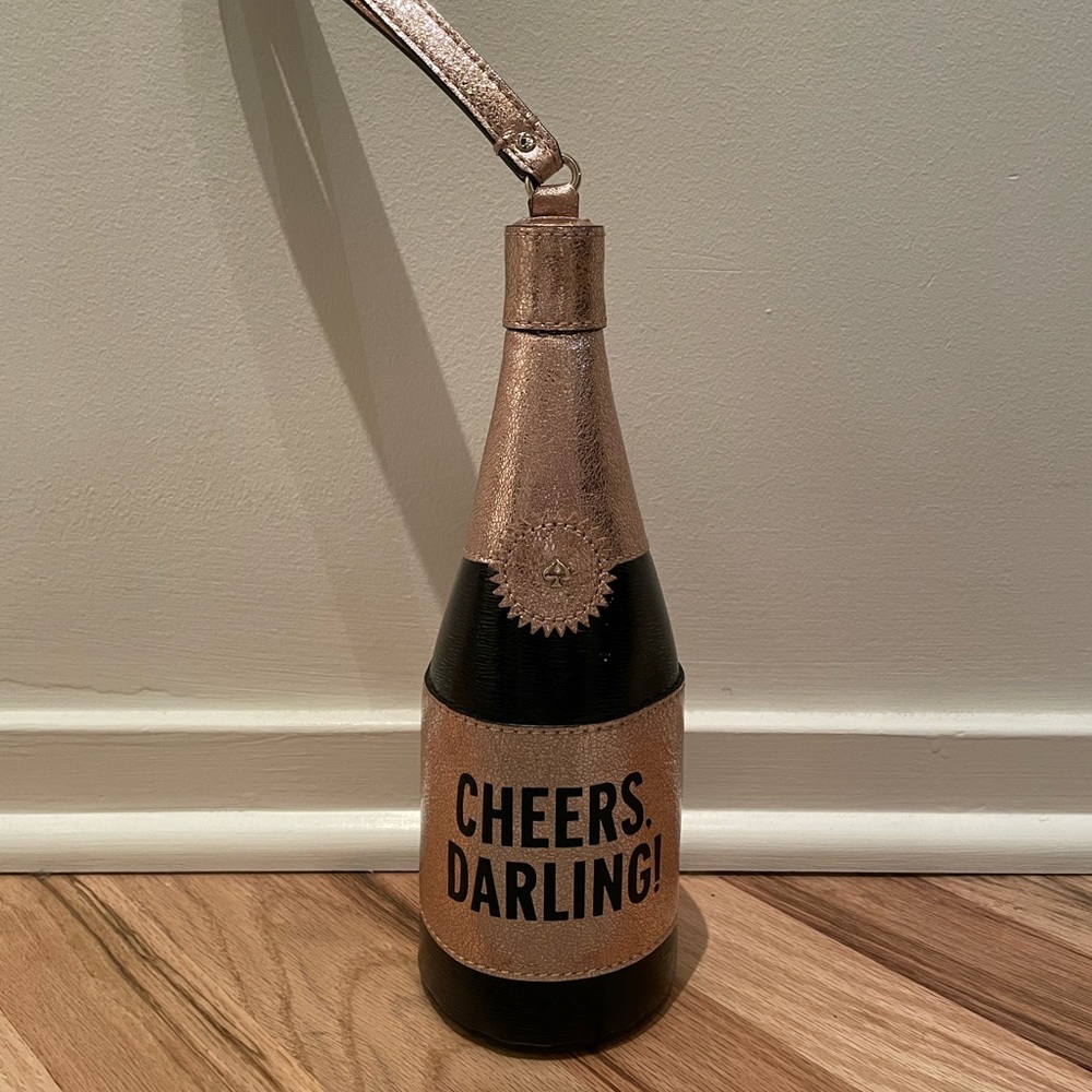 Kate Spade Champagne Bottle wristlet